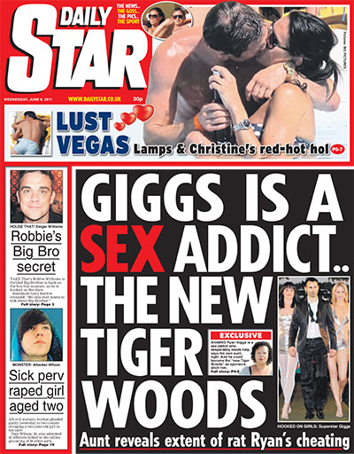 RGryangiggs: Daily Star 08 Jun
