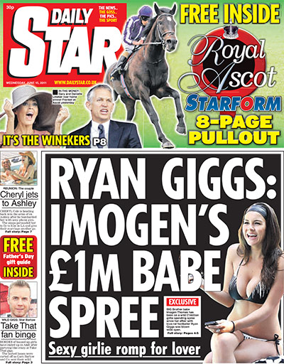 RGryangiggs: Daily Star: 15 June