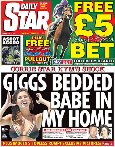 RGryangiggs: Daily Star: 17 June