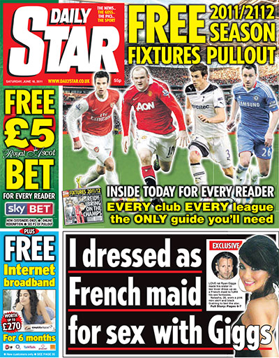 RGryangiggs: Daily Star: 18 June