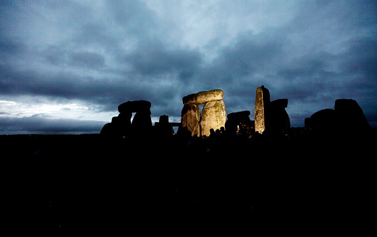 Summer solstice: The stones are illuminated