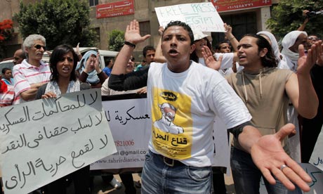 Egypt protesters