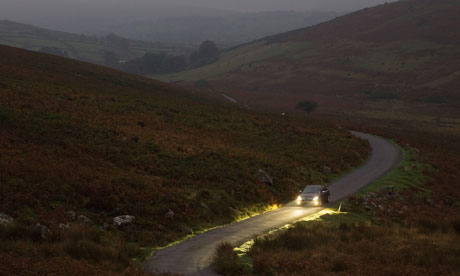 Car, country road, 