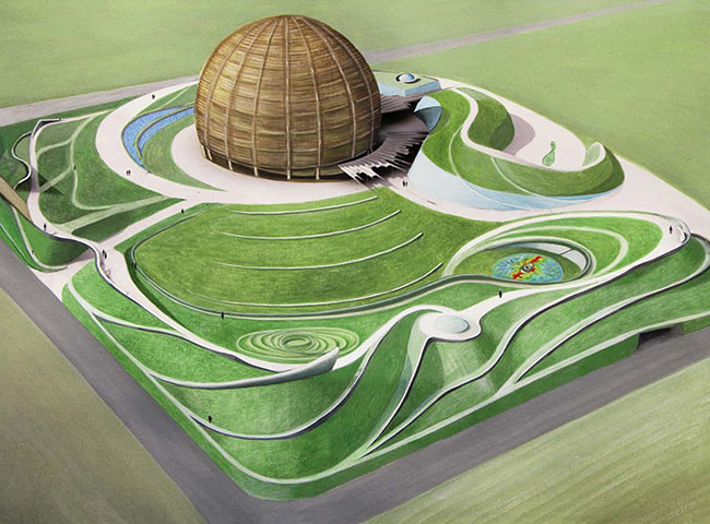Charles Jencks: A Water Colour of the CERN project