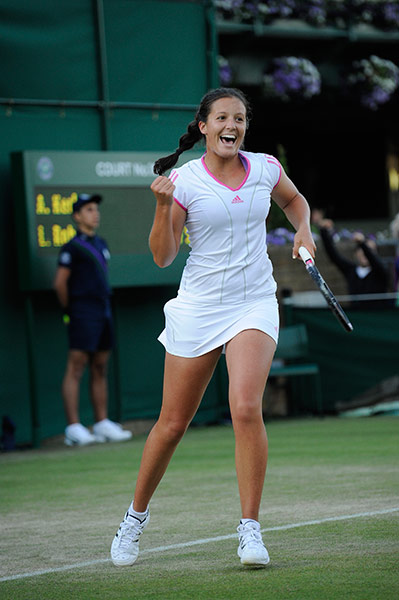 Wimbledon day 3: Laura Robson celebrates her victory 