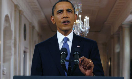 Barack Obama speaking on Afghanistan