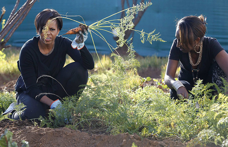 Michelle Obama on tour: US first lady Michael Obama in South Africa