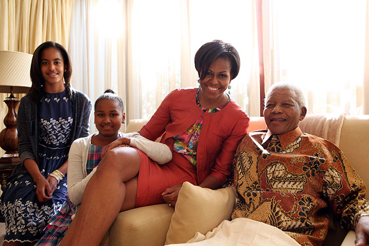 Michelle Obama on tour: US first lady Michael Obama in South Africa