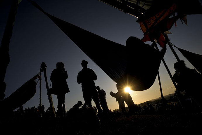 Glastonbury day 2: hammocks
