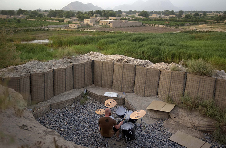 24 Hours In Pix: Afghan drummer