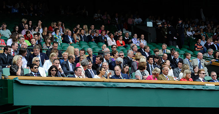 Wimbledon day 6: Sporting personalities in the Royal Box 