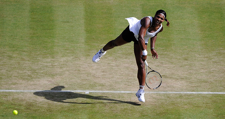 Wimbledon day 6: Serena Williams serves