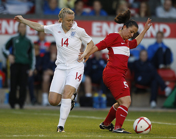 women's football: Soccer - Woman's World Cup Quailifier - England v Turkey - Banks' Stadium