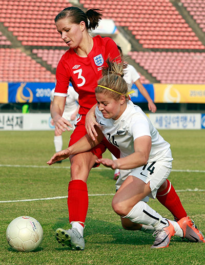 women's football: Peace Queen Cup - New Zealand v England