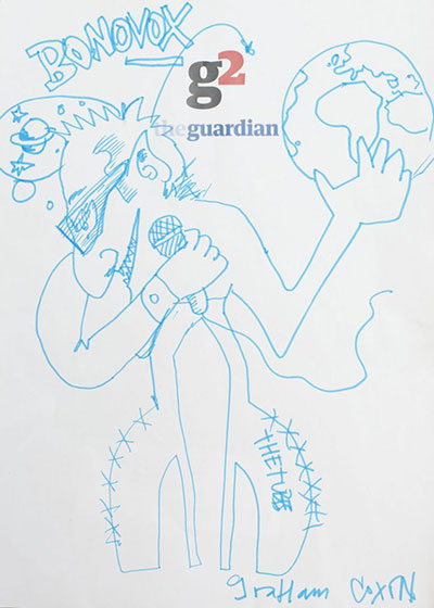 Sketches of Bono: Glastonbury 2011: Bono Coxon