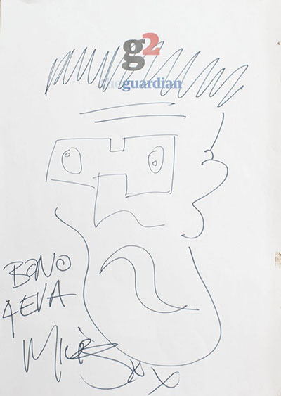Sketches of Bono: Glastonbury 2011: Bono Miles Kane
