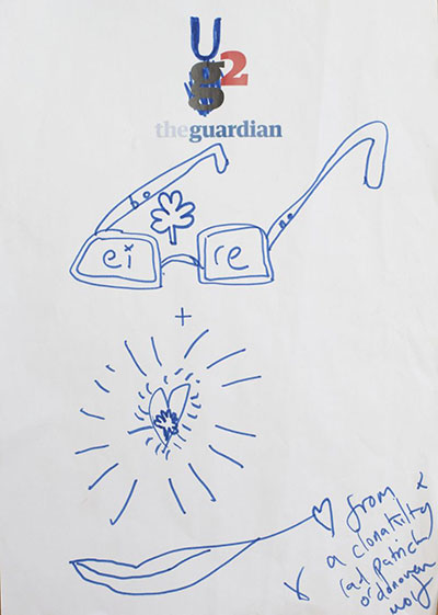 Sketches of Bono: Glastonbury 2011: Bono Patrick Wolf