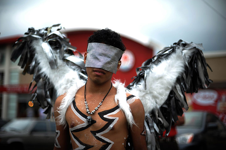Gay Pride: A member of the gay community participates in San Salvador, El Salvador