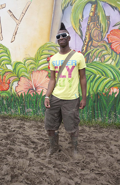 Glastonbury punters: Richard Baffoe-Djan, 24, London