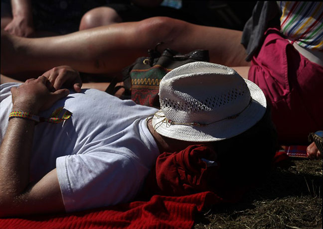 Glastonbury day 5: Glastonbury 2011: sleeping