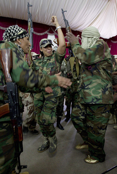 Gaddafi's female soldiers: Gaddafi's female soldiers