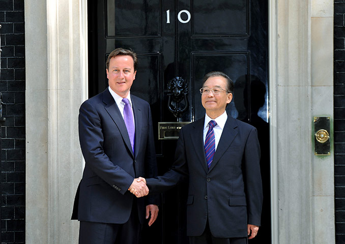Wen Jiabao in UK: Chinese premier Wen Jiabao David Cameron