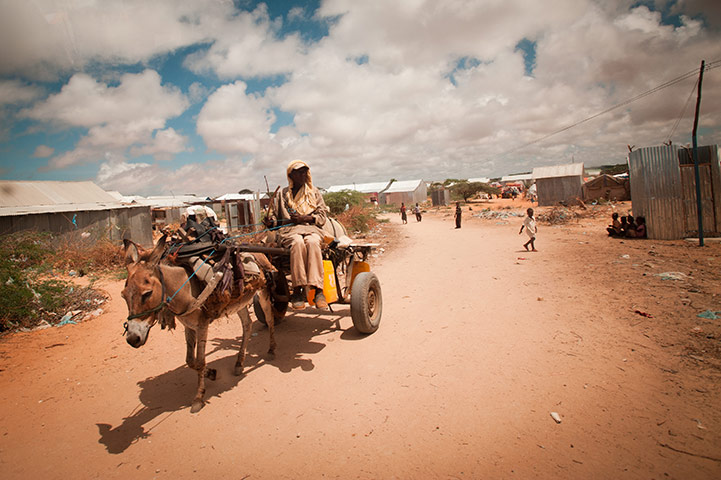 Somalia camps: for internally diplaced people due to drought and civil war