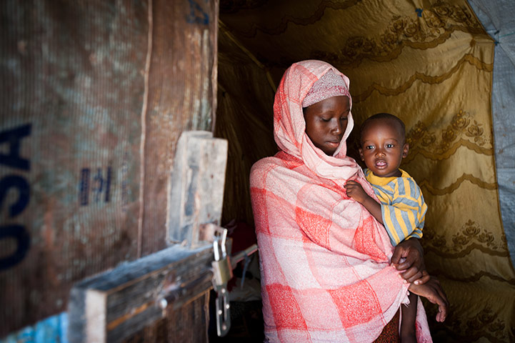 Somalia camps: for internally diplaced people due to drought and civil war