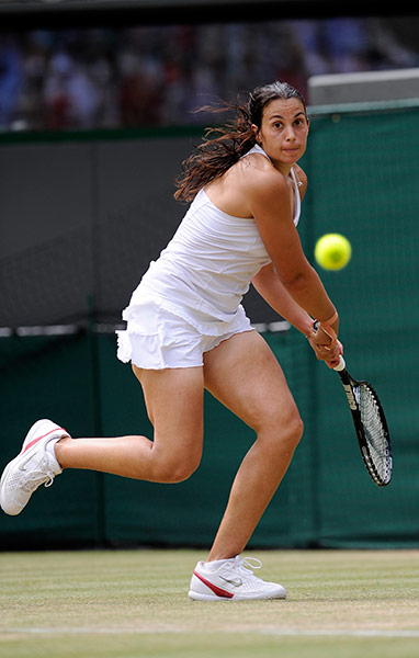 Day Seven Update: Wimbledon tennis Marion Bartoli during her victory over Serena Williams 