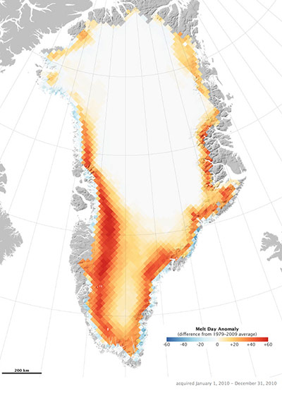 2010 extreme weather: Greenland