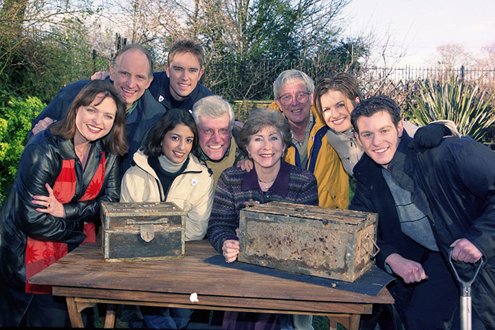 Blue Peter at TVC: Blue Peter presenters dig up time capsules