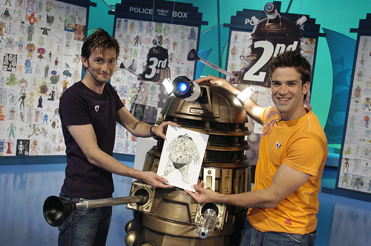 Blue Peter at TVC: David Tennant and Gethin Jones