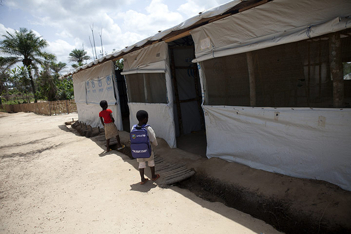 Ivory coast refugees: Bahn Refugee Camp, Liberia