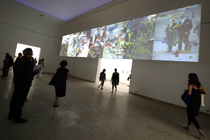 Venice Biennale: Angel Vergara's installation 'Feuilleton' at the Belgian pavillion