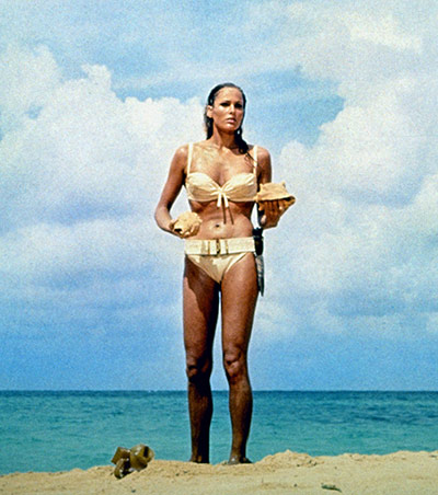 swimwear: Ursula Andress in Dr No