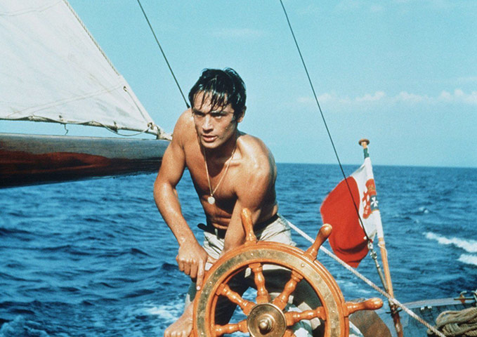 swimwear: Alain Delon in Plein Soleil