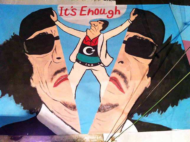 Gaddafi street art: It's enough