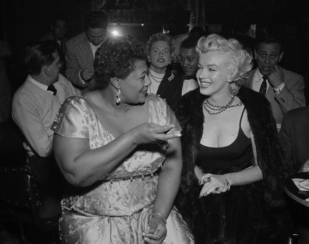 fancy meeting you here: Marilyn Monroe with Ella Fitzgerald