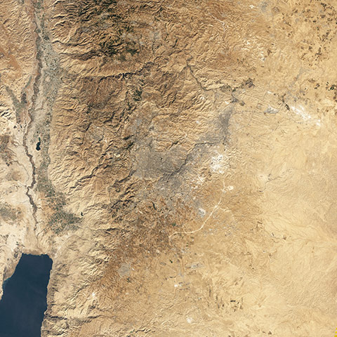 Satelitte Eye on Earth:  Jordan River Valley 