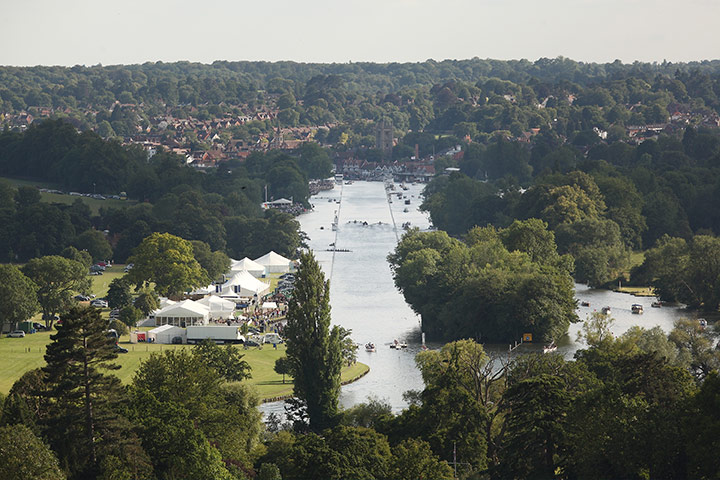 Henley Royal Regatta: Boat crews race for the line at the Henley Royal Regatta