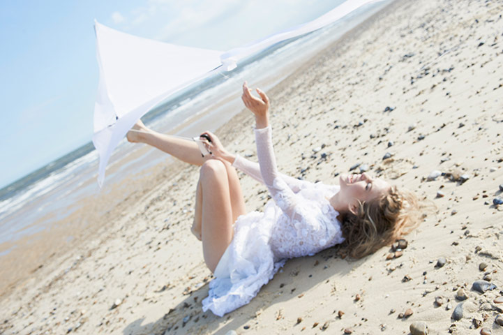 White fashion: Dress