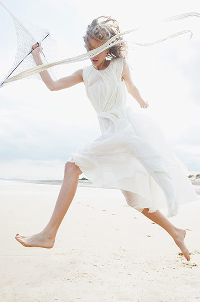 White fashion: Dress