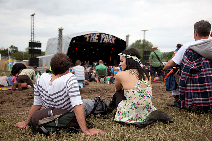 Glastonbury 2011: Festival-goers enjoy The Park area