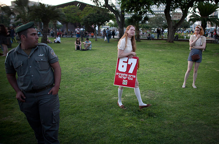24 hours in pictures: Peace demonstration in Tel Aviv, Israel