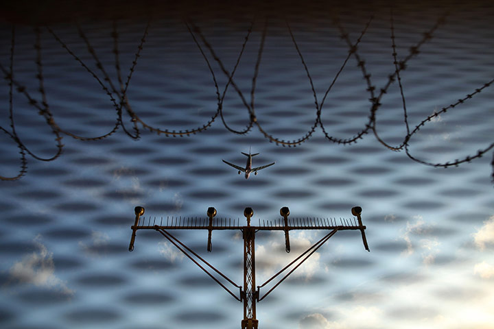 24 hours: Hong Kong, China: An aircraft takes off from Hong Kong airport 