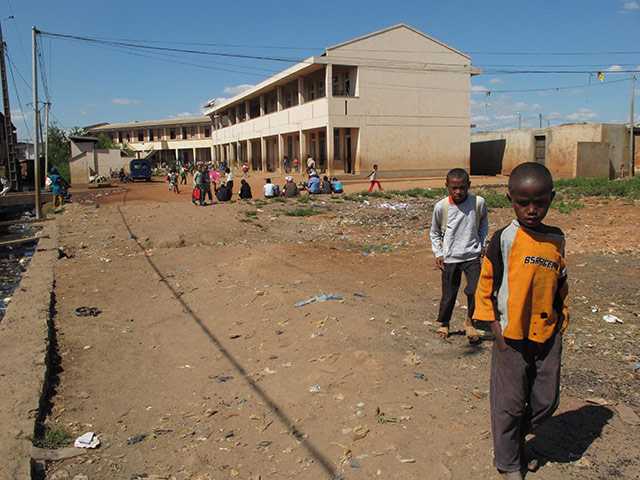 Aid crisis in Madagascar: poverty in Andohotapenaka II district of the capital Antananarivo