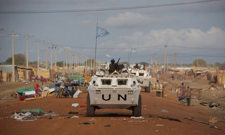 UN patrols in Abyei Sudan, May 2011