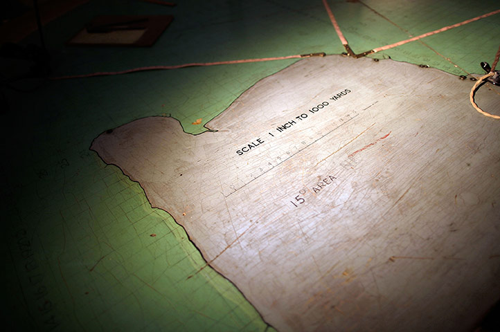 Dover Castle tunnels: The Coastal Artillery Operations Room