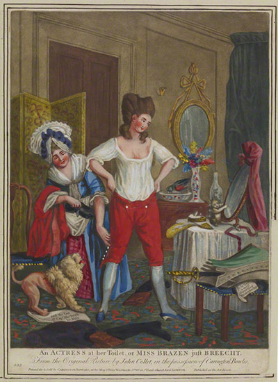 NPG First Actresses: An Actress at Her Toilet