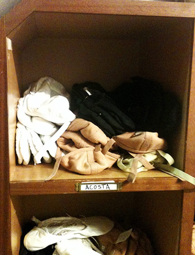 Week in pics: Acosta: shoe room at the Royal Ballet
